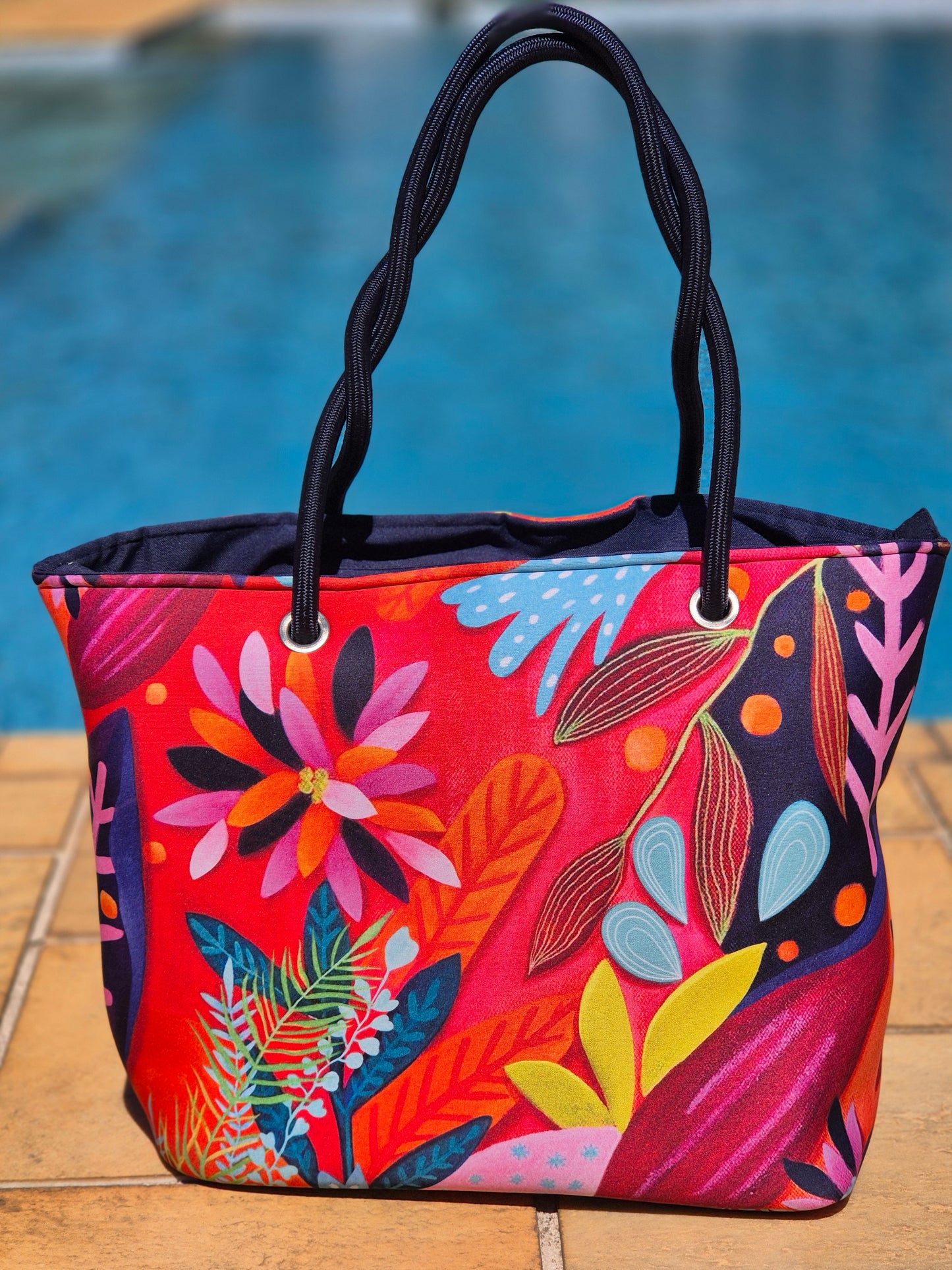 Tote Bag Botanica Vermelha